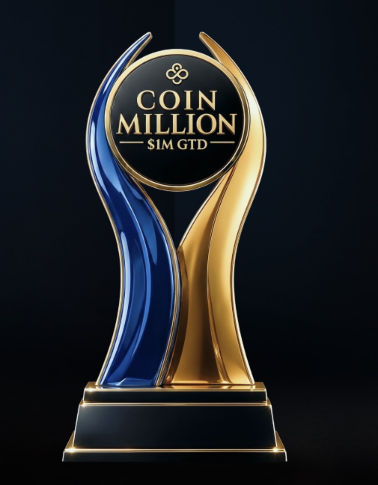 The CoinMillion champion trophy